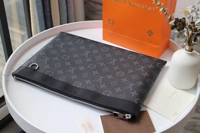 lv手包 POCHETTE APOLLO手袋 M62291 lv黑花手拿包  lvqb1598